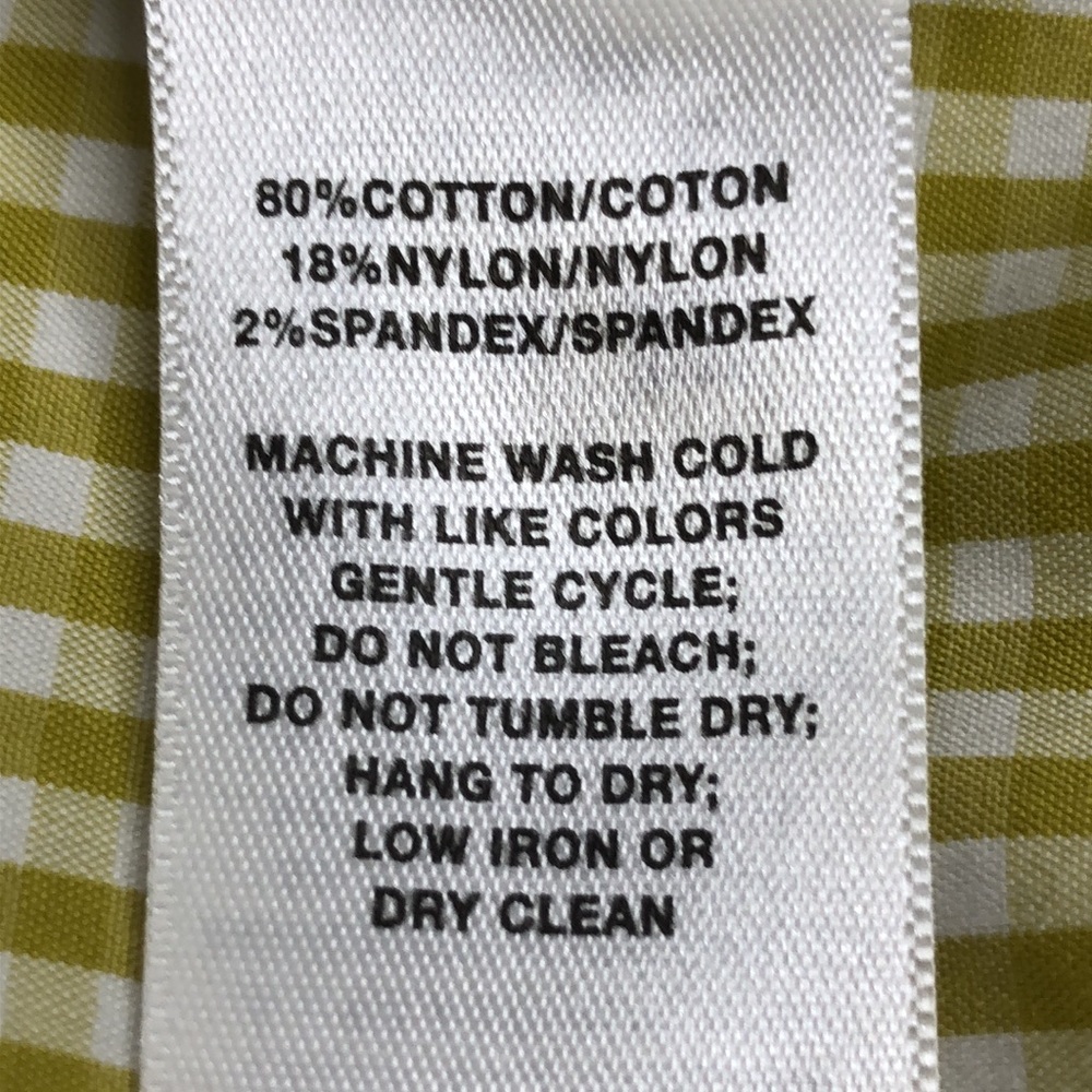 Lafayette 148 New York Margarita Ithaca Gingham Check stretch cotton Blouse - Picture 8 of 8